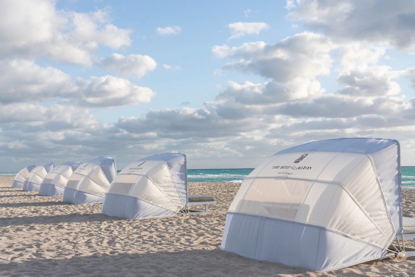 The Ritz-Carlton, South Beach Hotel - Miami Beach, FL, USA - Beach Private Lounge Chairs