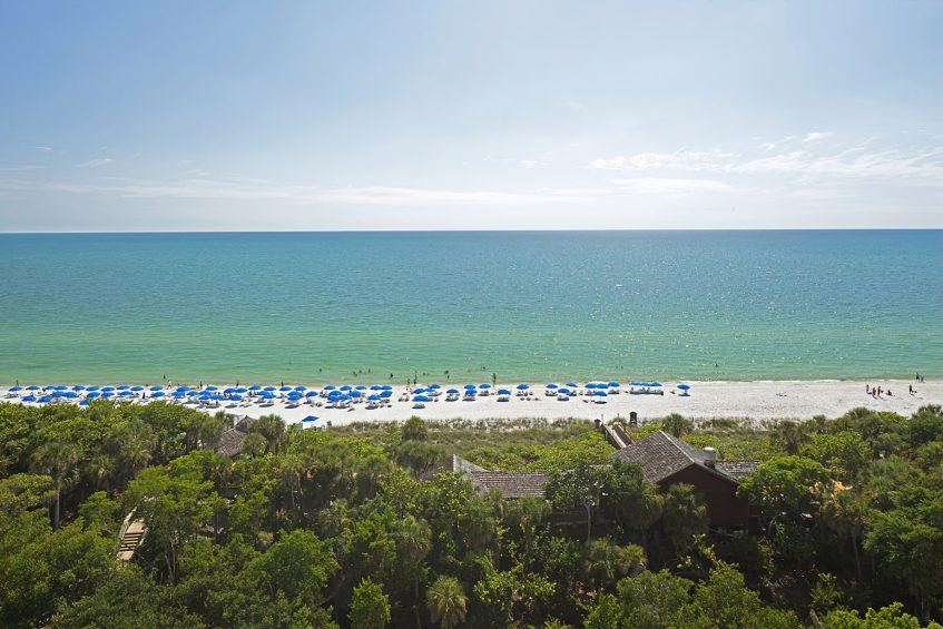 The Ritz-Carlton, Naples Resort - Naples, FL, USA - Beach View Aerial