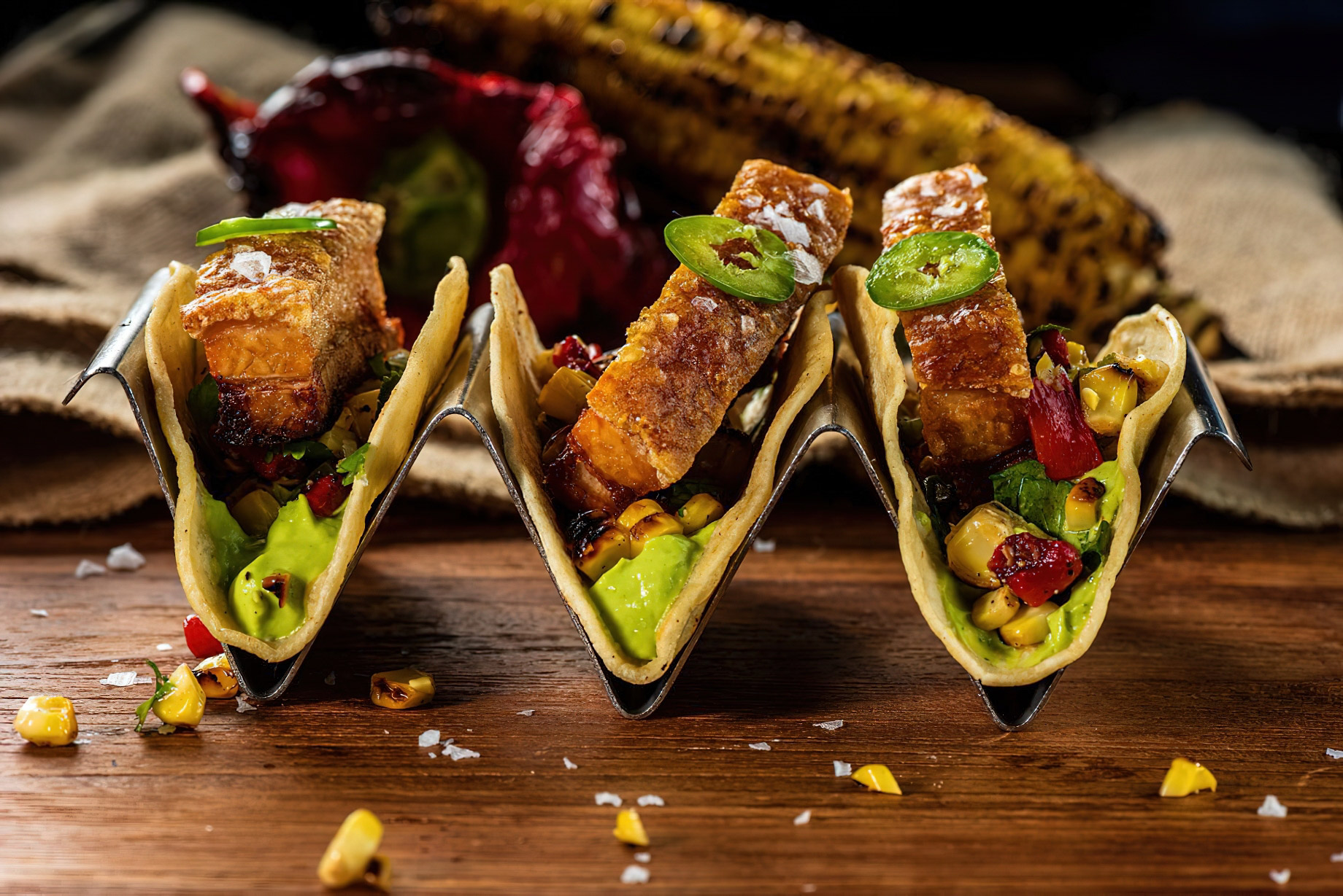 The Ritz-Carlton, Fort Lauderdale Hotel - Fort Lauderdale, FL, USA - Burlock Coast Restaurant Gourmet Tacos