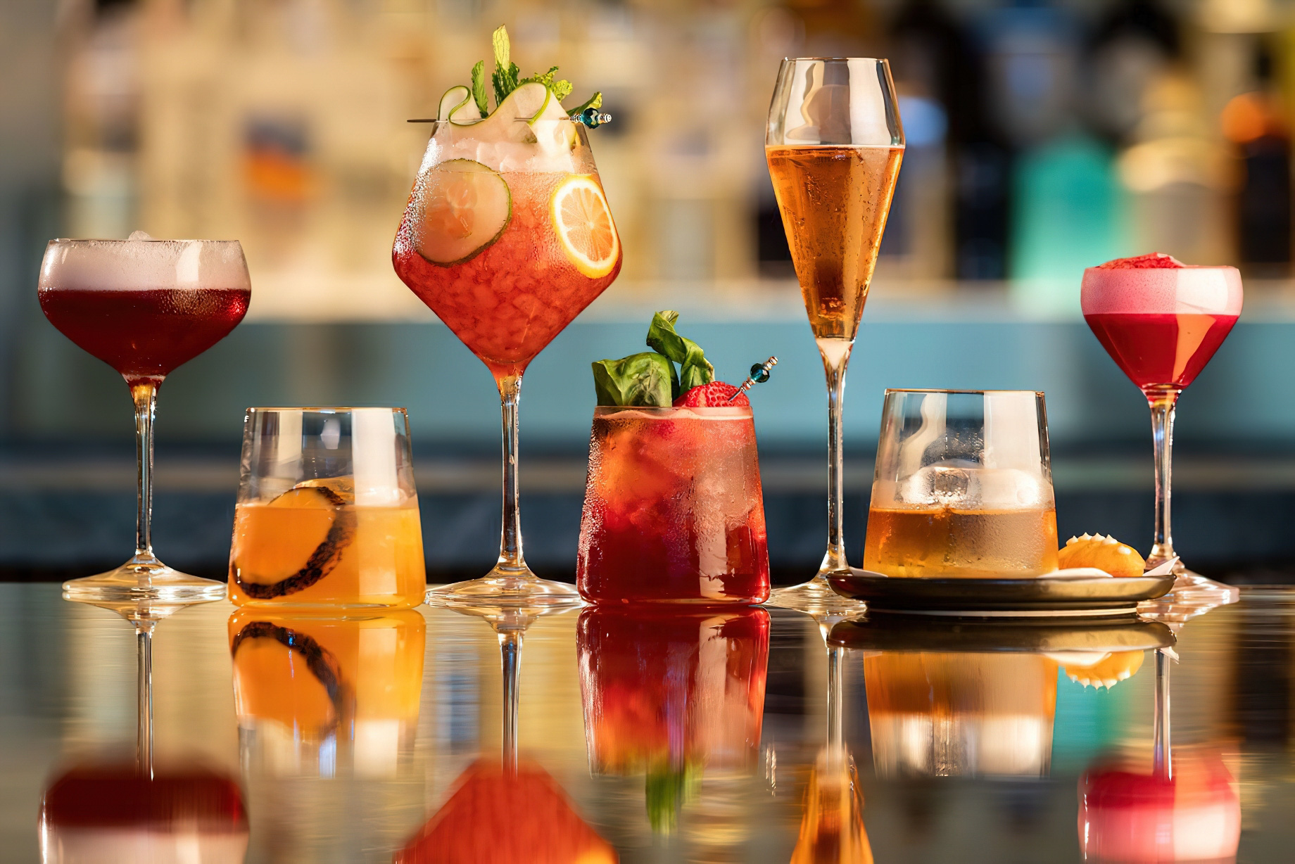 The Ritz-Carlton Orlando, Grande Lakes Resort – Orlando, FL, USA – Knife and Spoon Steak & Seafood Restaurant Cocktails