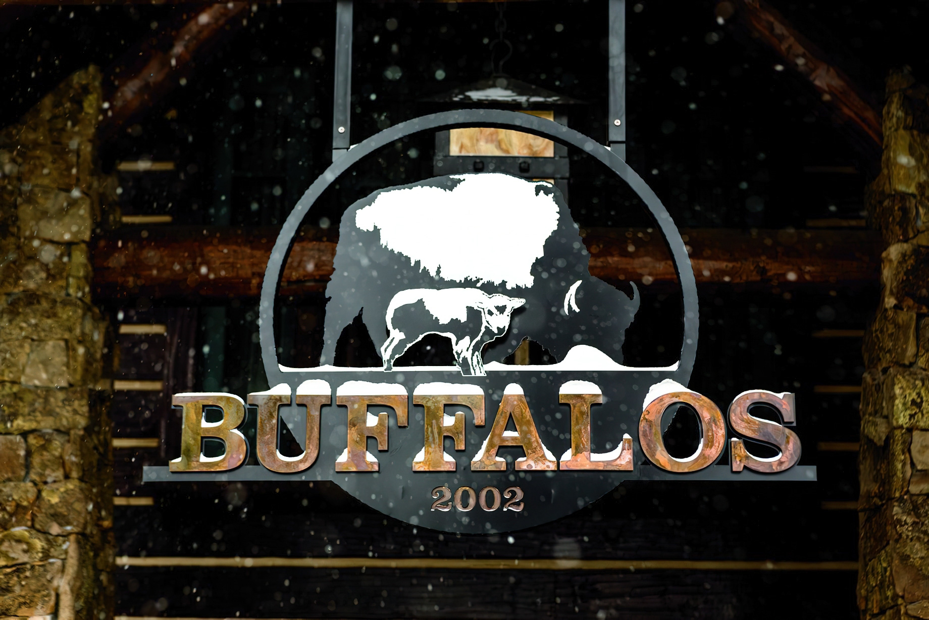 The Ritz-Carlton, Bachelor Gulch Resort - Avon, CO, USA - Buffalos Bar & Restaurant Sign