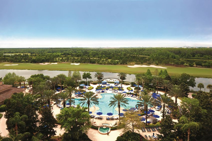 The Ritz-Carlton Orlando, Grande Lakes Resort - Orlando, FL, USA - Aerial Pool View
