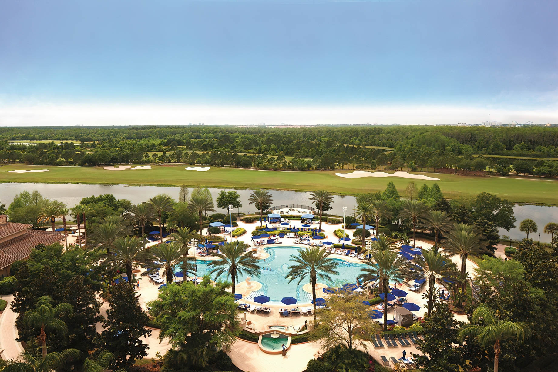 The Ritz-Carlton Orlando, Grande Lakes Resort – Orlando, FL, USA – Aerial Pool View