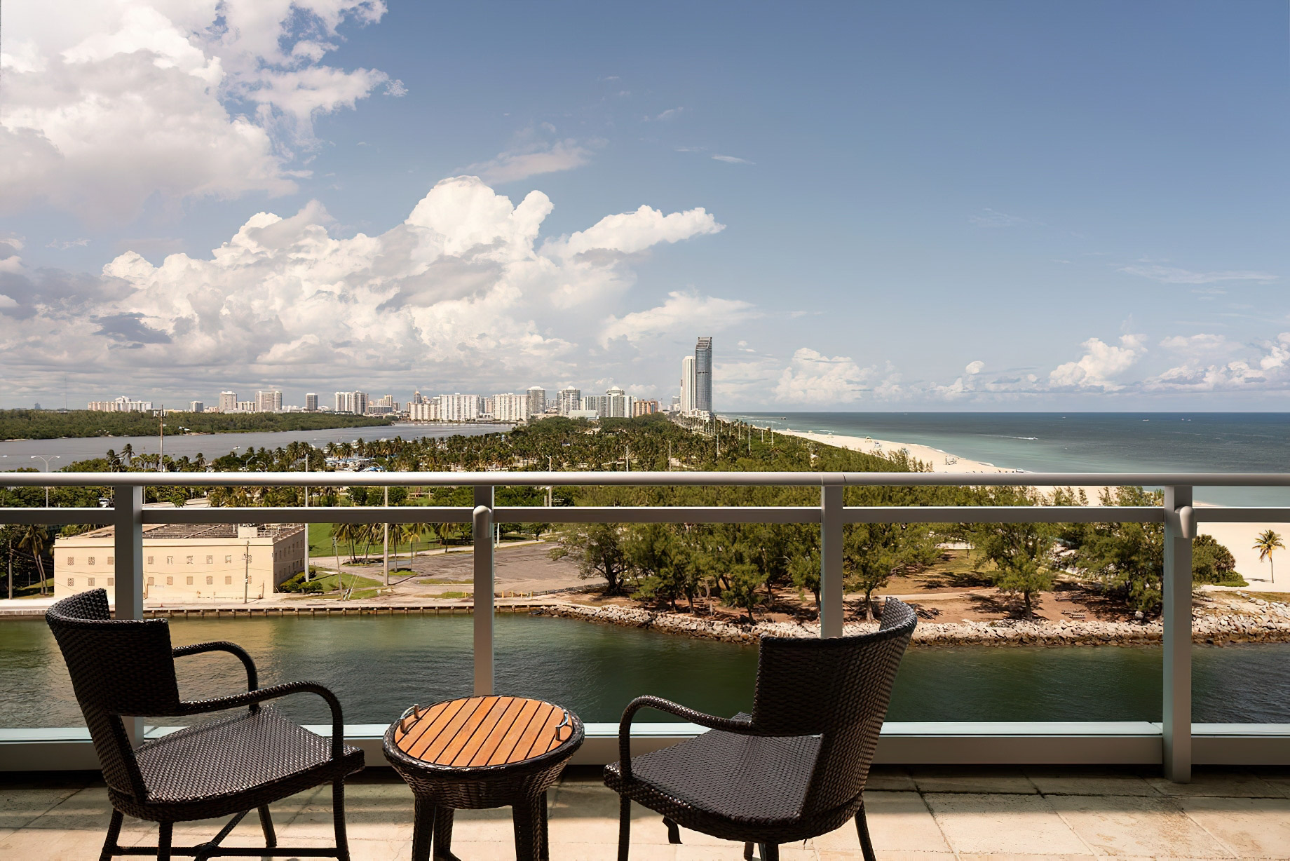 The Ritz-Carlton Bal Harbour, Miami Resort – Bal Harbour, FL, USA – Partial Ocean View 1 Bedroom Suite Balcony