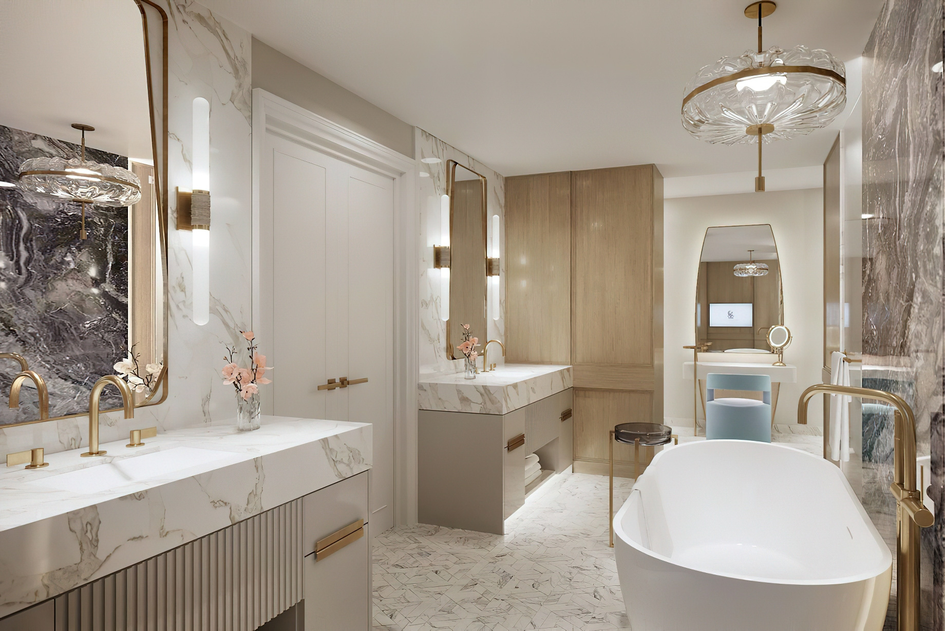 The Ritz-Carlton, Naples Resort – Naples, FL, USA – Two Bedroom Coastal View Suite Bathroom