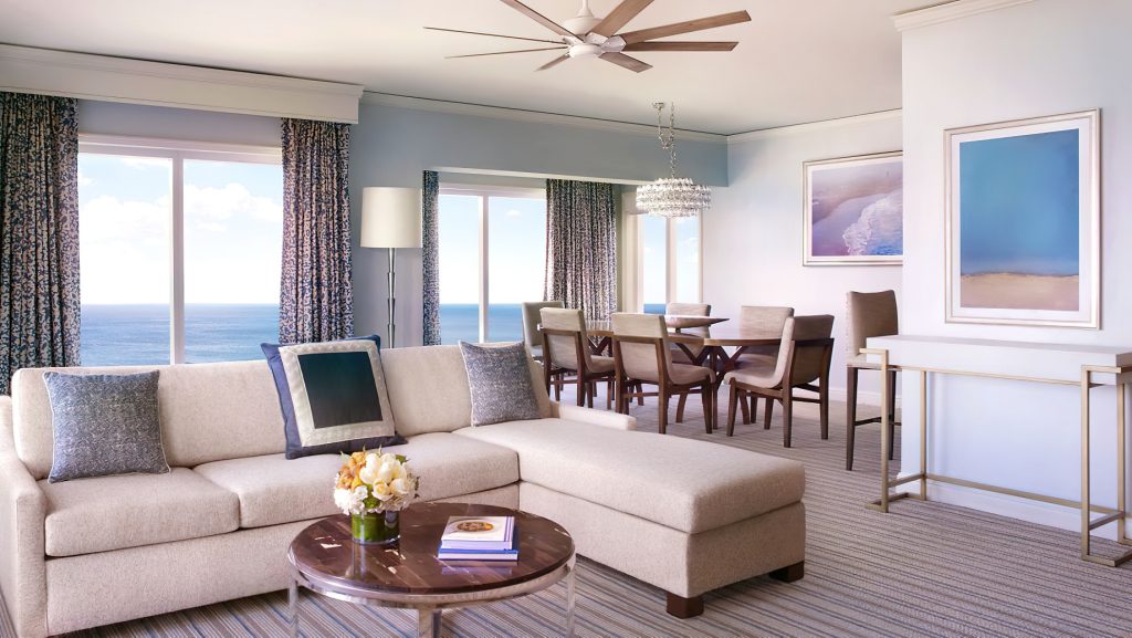 The Ritz-Carlton Key Biscayne, Miami Hotel - Miami, FL, USA - Ritz-Carlton Suite Living Room