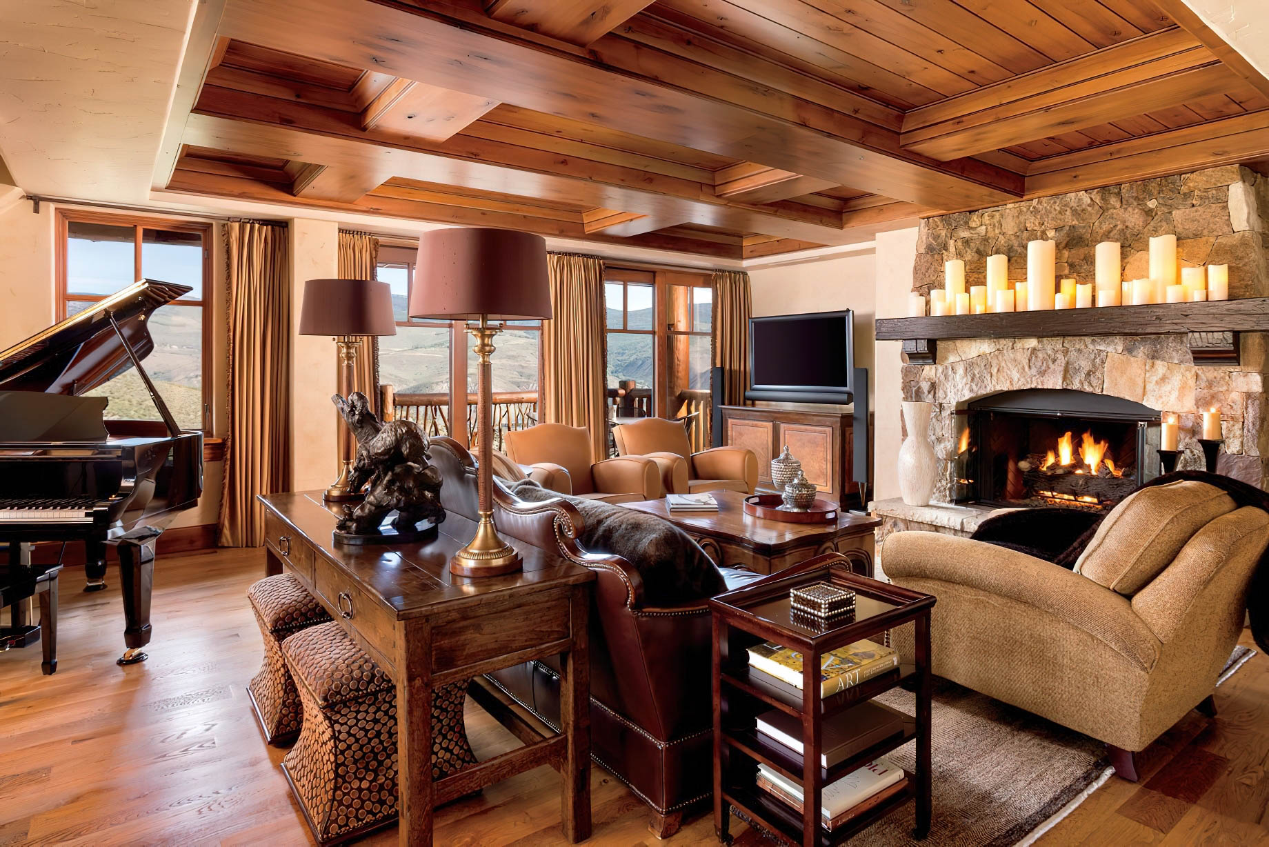 The Ritz-Carlton, Bachelor Gulch Resort - Avon, CO, USA - Three Bedroom Penthouse Living Room