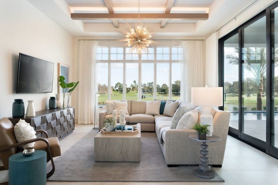 The Ritz-Carlton Orlando, Grande Lakes Resort - Orlando, FL, USA - Four Bedroom Elysian Residential Living Room