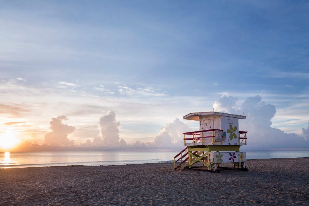 The Ritz-Carlton, South Beach Hotel - Miami Beach, FL, USA - Beach Lifeguard Station