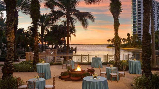 The Ritz-Carlton, Sarasota Hotel - Sarasota, FL, USA - Bay View Terrace Sunset