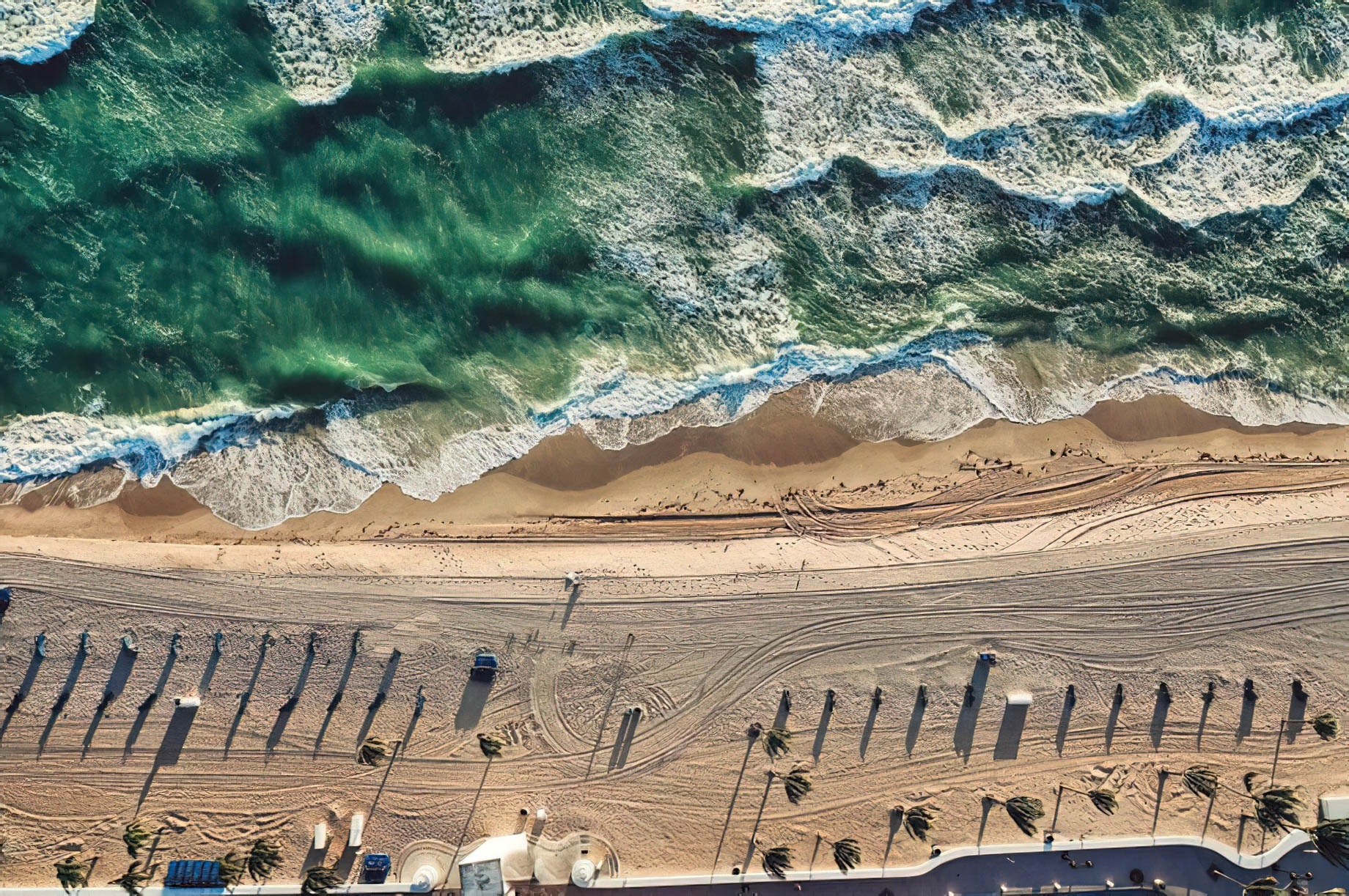 The Ritz-Carlton, Fort Lauderdale Hotel – Fort Lauderdale, FL, USA – Overhead Beach Aerial View