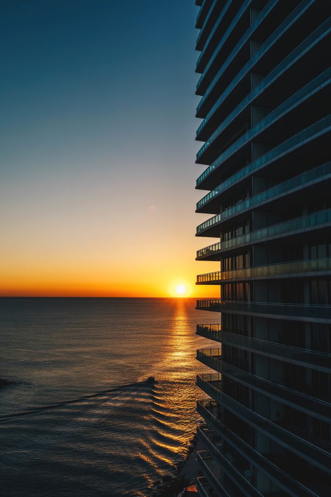 The Ritz-Carlton Bal Harbour, Miami Resort - Bal Harbour, FL, USA - Balcony View Sunset