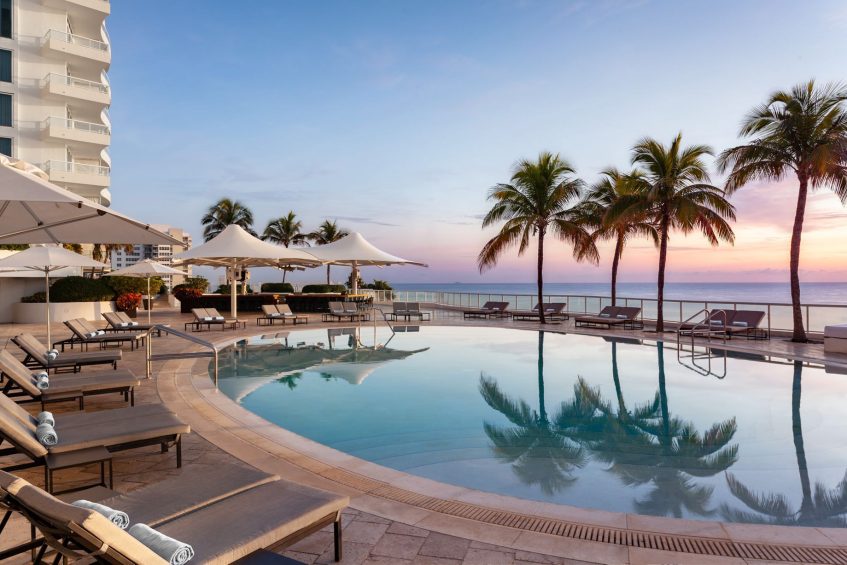 The Ritz-Carlton, Fort Lauderdale Hotel - Fort Lauderdale, FL, USA - Pool Sunset