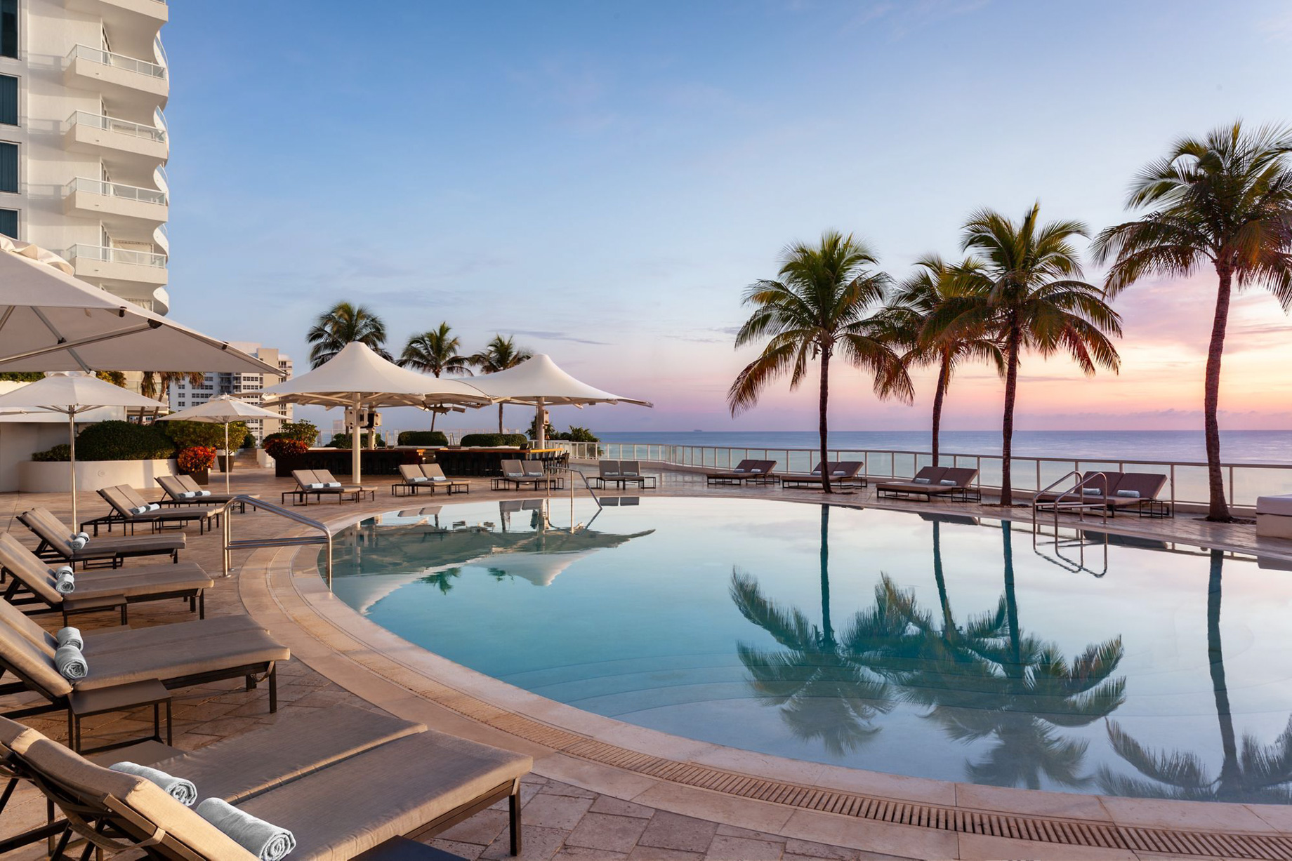 The Ritz-Carlton, Fort Lauderdale Hotel - Fort Lauderdale, FL, USA - Pool Sunset