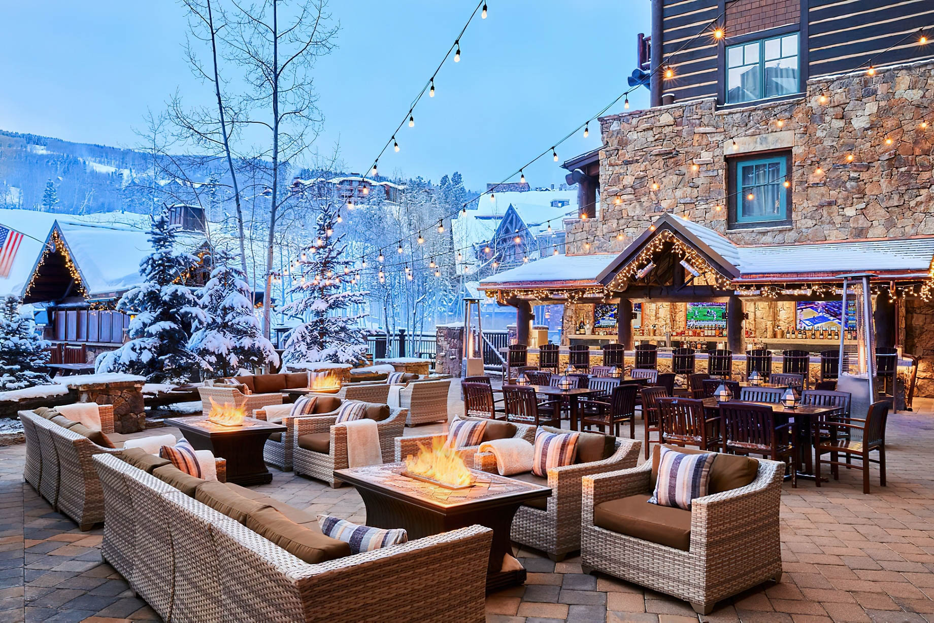 The Ritz-Carlton, Bachelor Gulch Resort – Avon, CO, USA – WYLD Terrace Winter