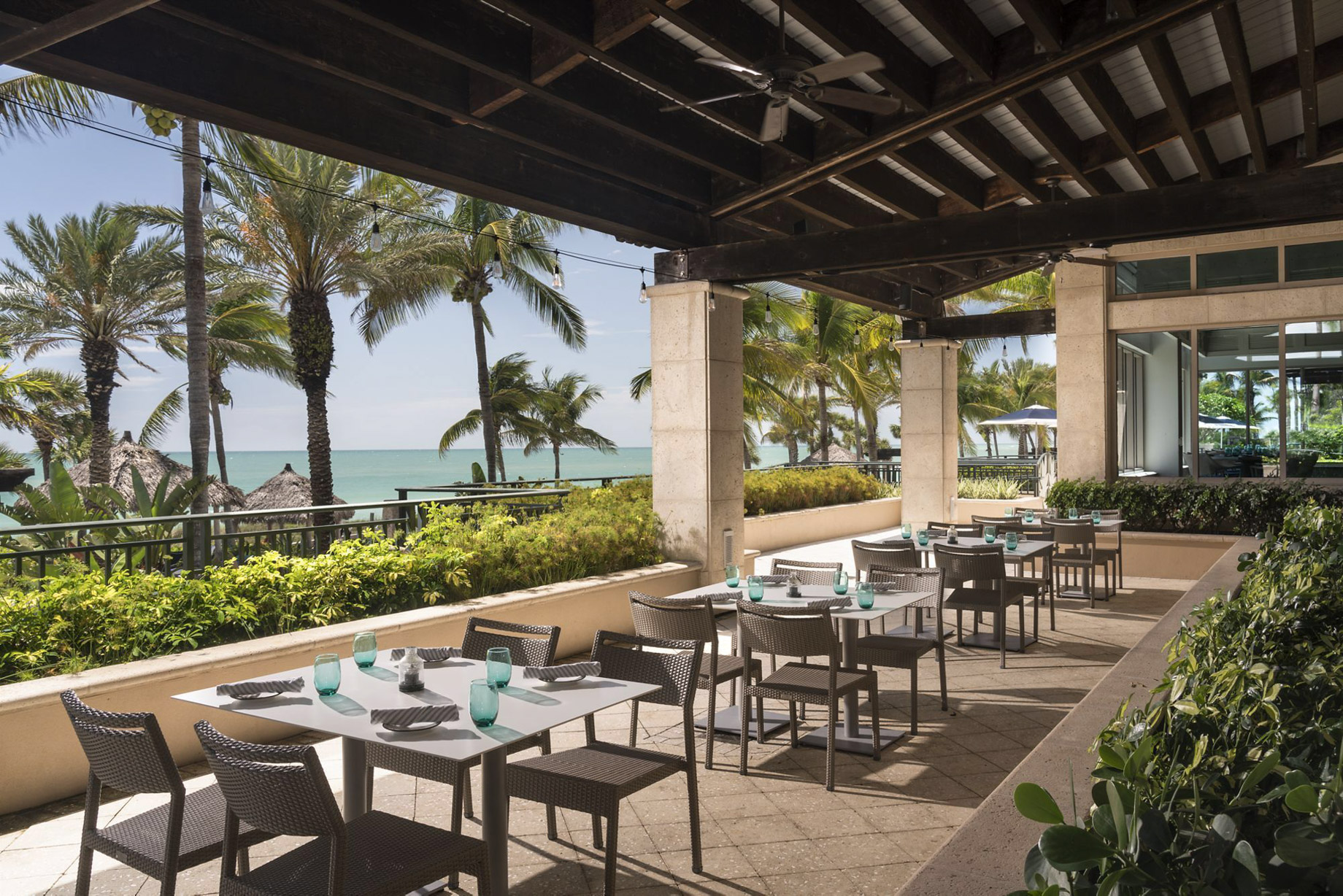 The Ritz-Carlton Beach Club Resort – Lido Key, Sarasota, FL, USA – Ridlys Porch Restaurant Terrace