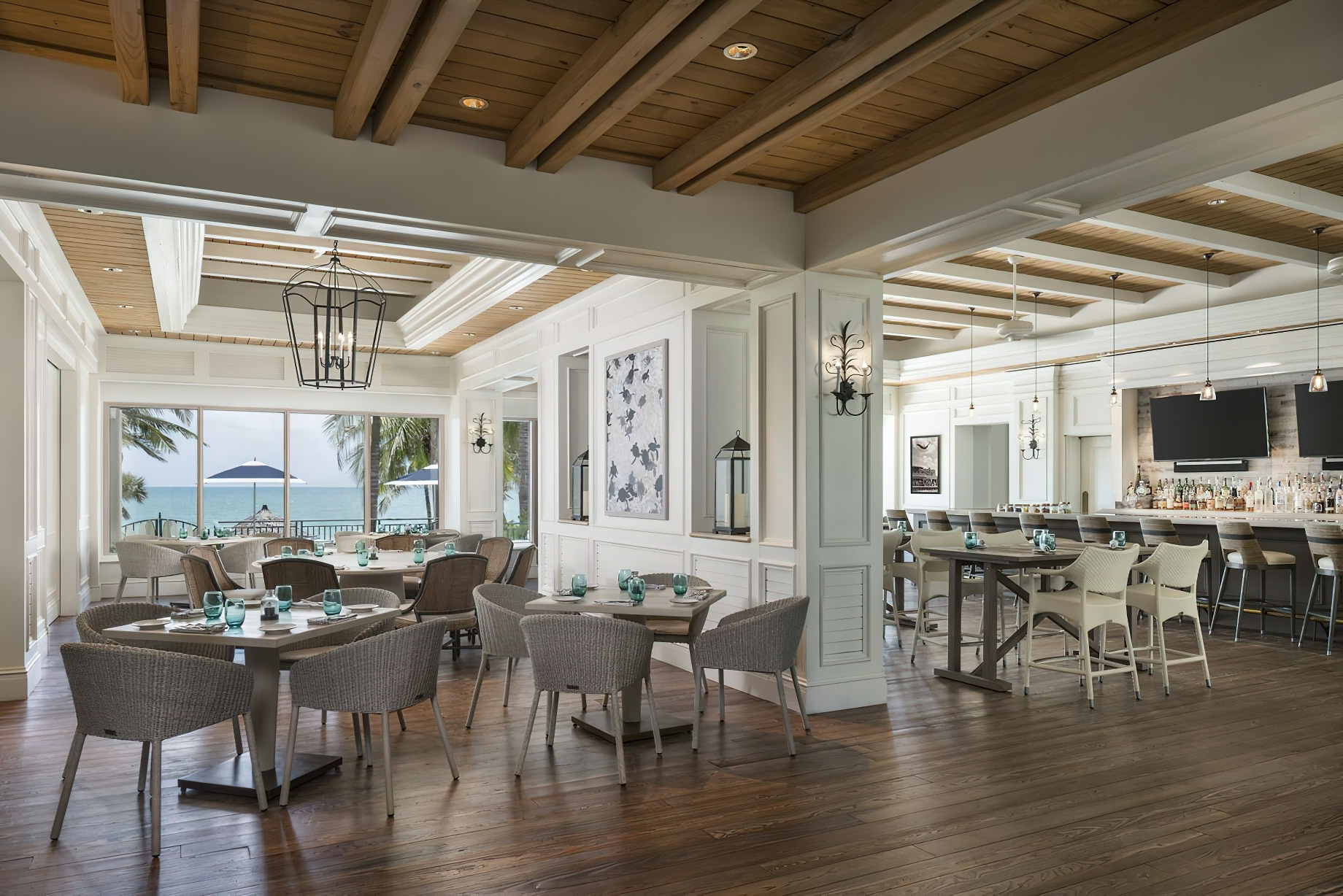The Ritz-Carlton Beach Club Resort – Lido Key, Sarasota, FL, USA – Ridlys Porch Restaurant Tables