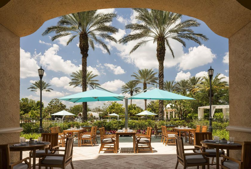 The Ritz-Carlton Orlando, Grande Lakes Resort - Orlando, FL, USA - Vitale Spa Cafe Patio