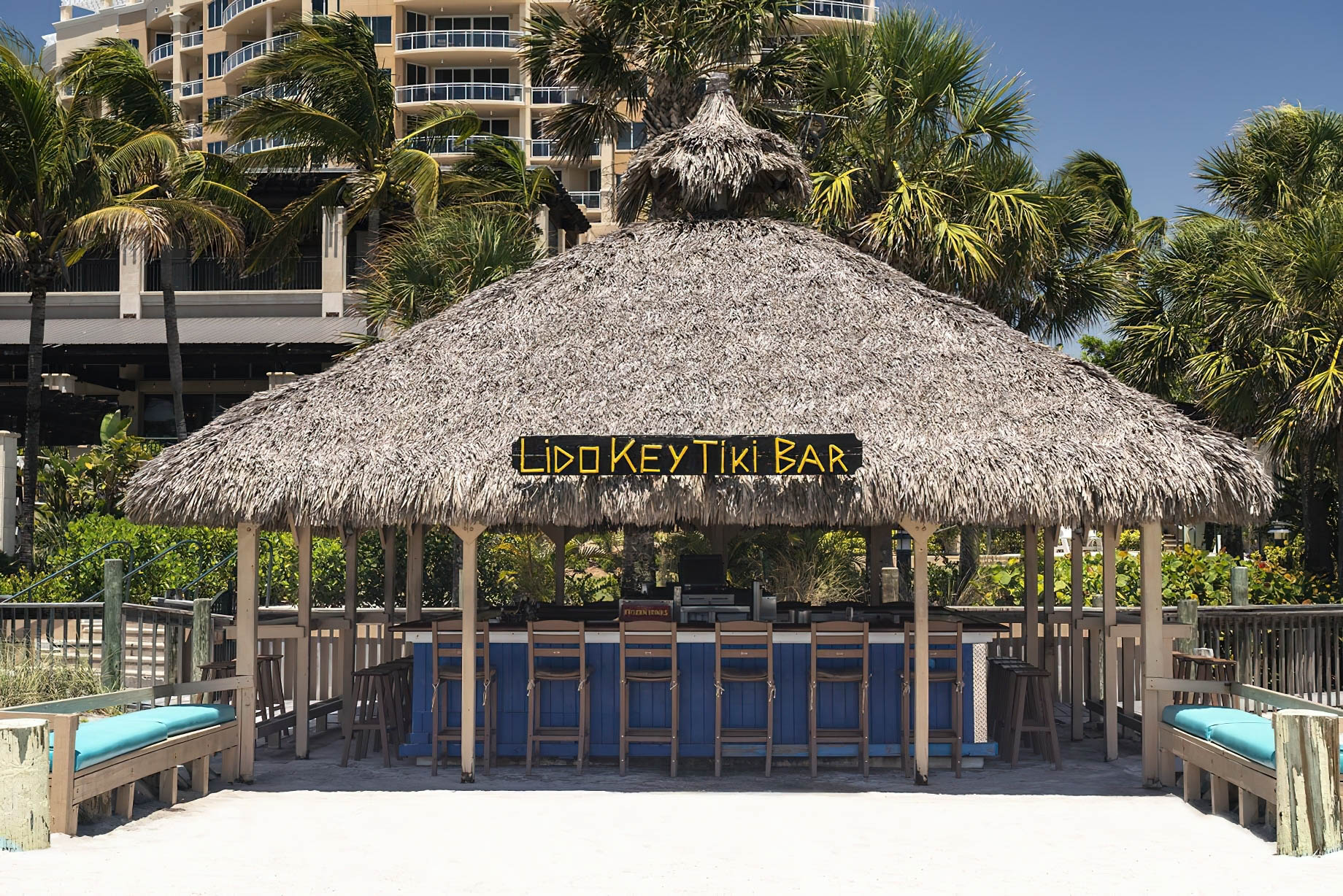 The Ritz-Carlton Beach Club Resort - Lido Key, Sarasota, FL, USA - The Lido Key Tiki Bar Front