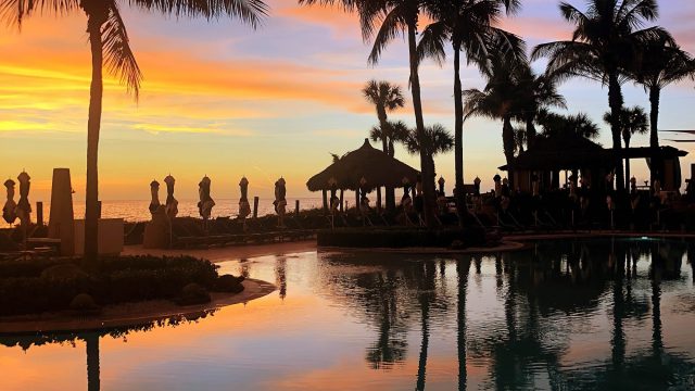 The Ritz-Carlton Beach Club Resort - Lido Key, Sarasota, FL, USA - Pool Sunset View