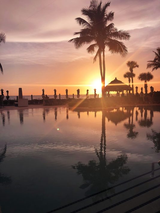 The Ritz-Carlton Beach Club Resort - Lido Key, Sarasota, FL, USA - Pool Sunset View