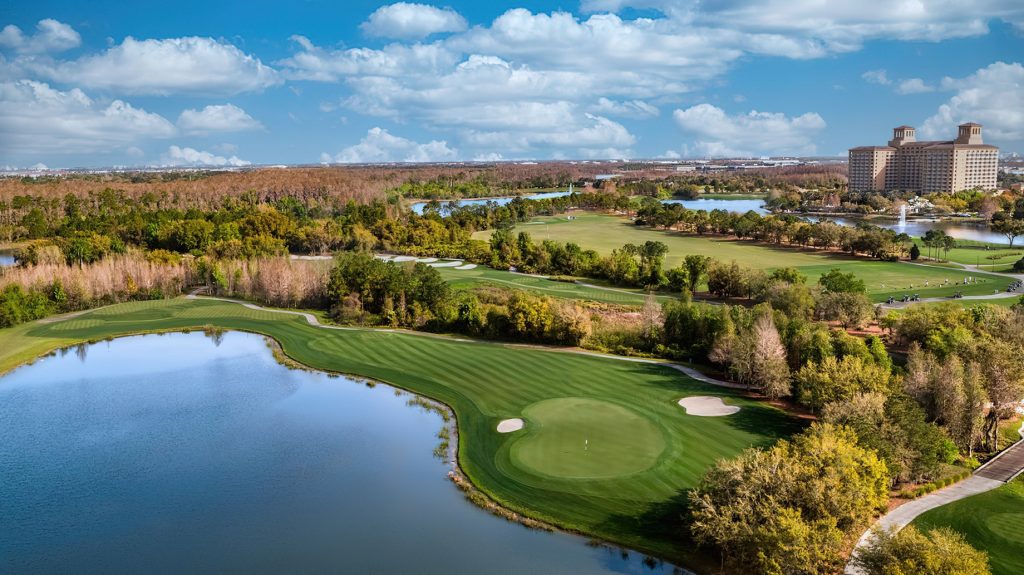 The Ritz-Carlton Orlando, Grande Lakes Resort - Orlando, FL, USA - Golf Course Aerial View