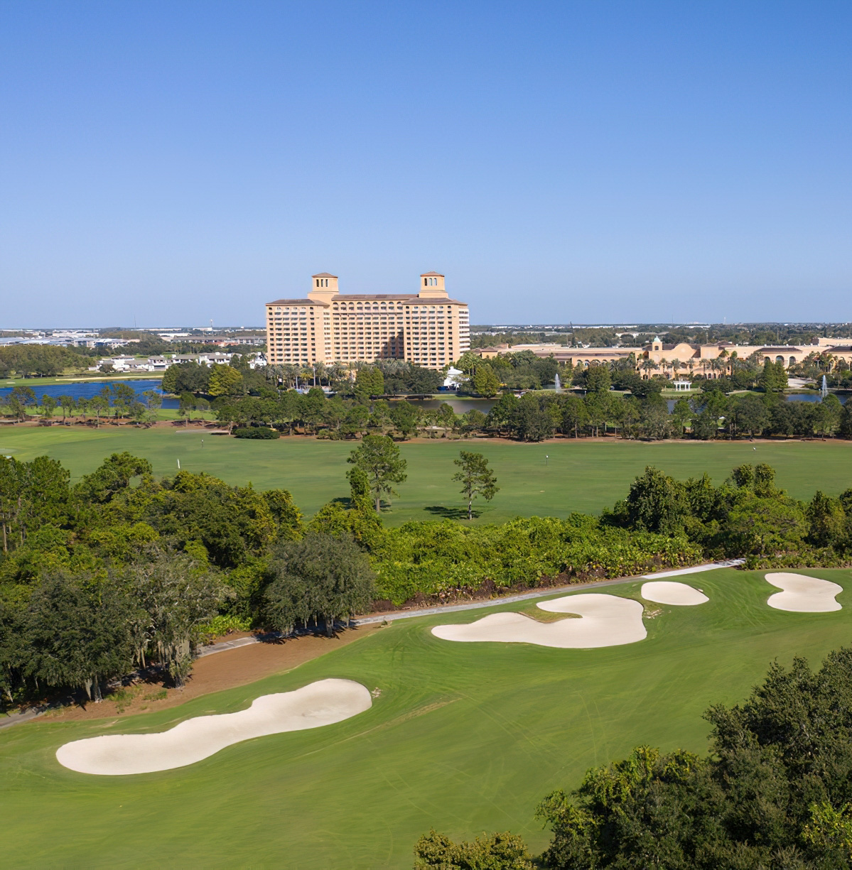 The Ritz-Carlton Orlando, Grande Lakes Resort – Orlando, FL, USA – Golf Course Aerial View