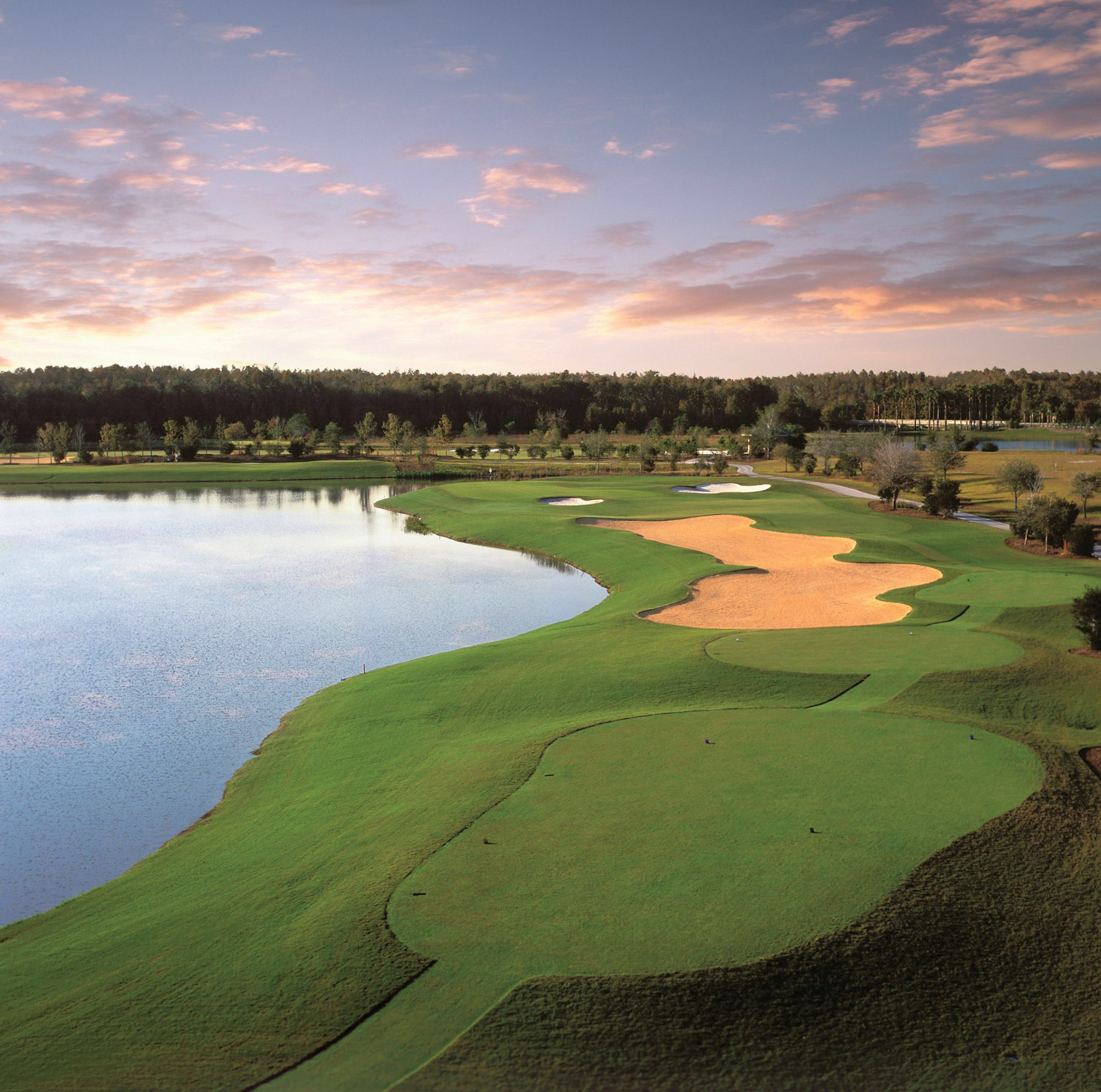The Ritz-Carlton Orlando, Grande Lakes Resort – Orlando, FL, USA – Golf Course Aerial View