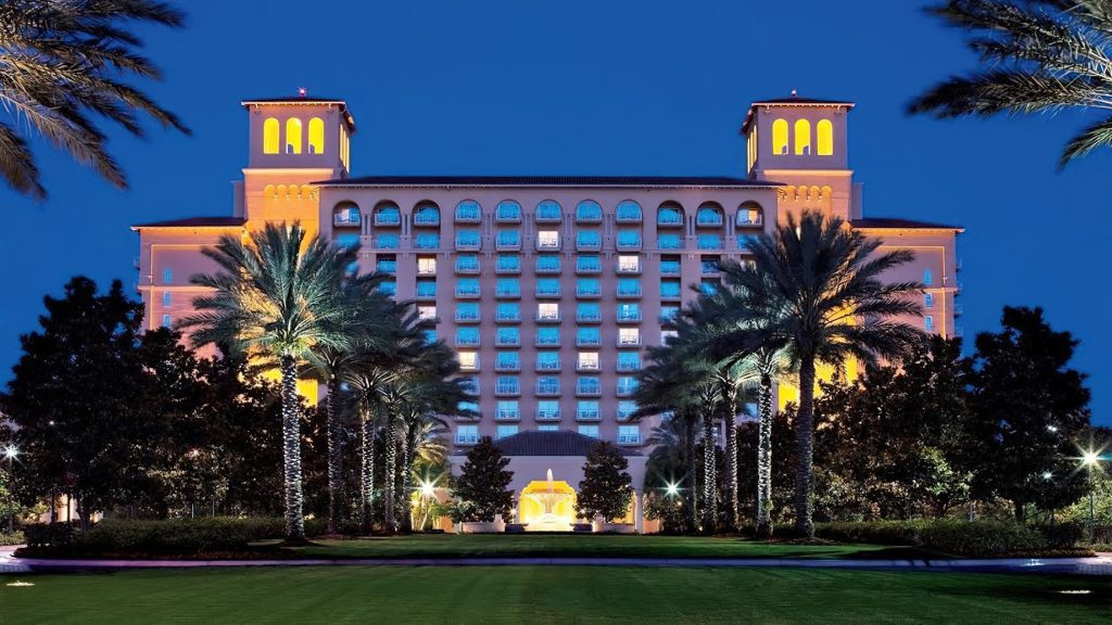 The Ritz-Carlton Orlando, Grande Lakes Resort - Orlando, FL, USA - Hotel Exterior Night