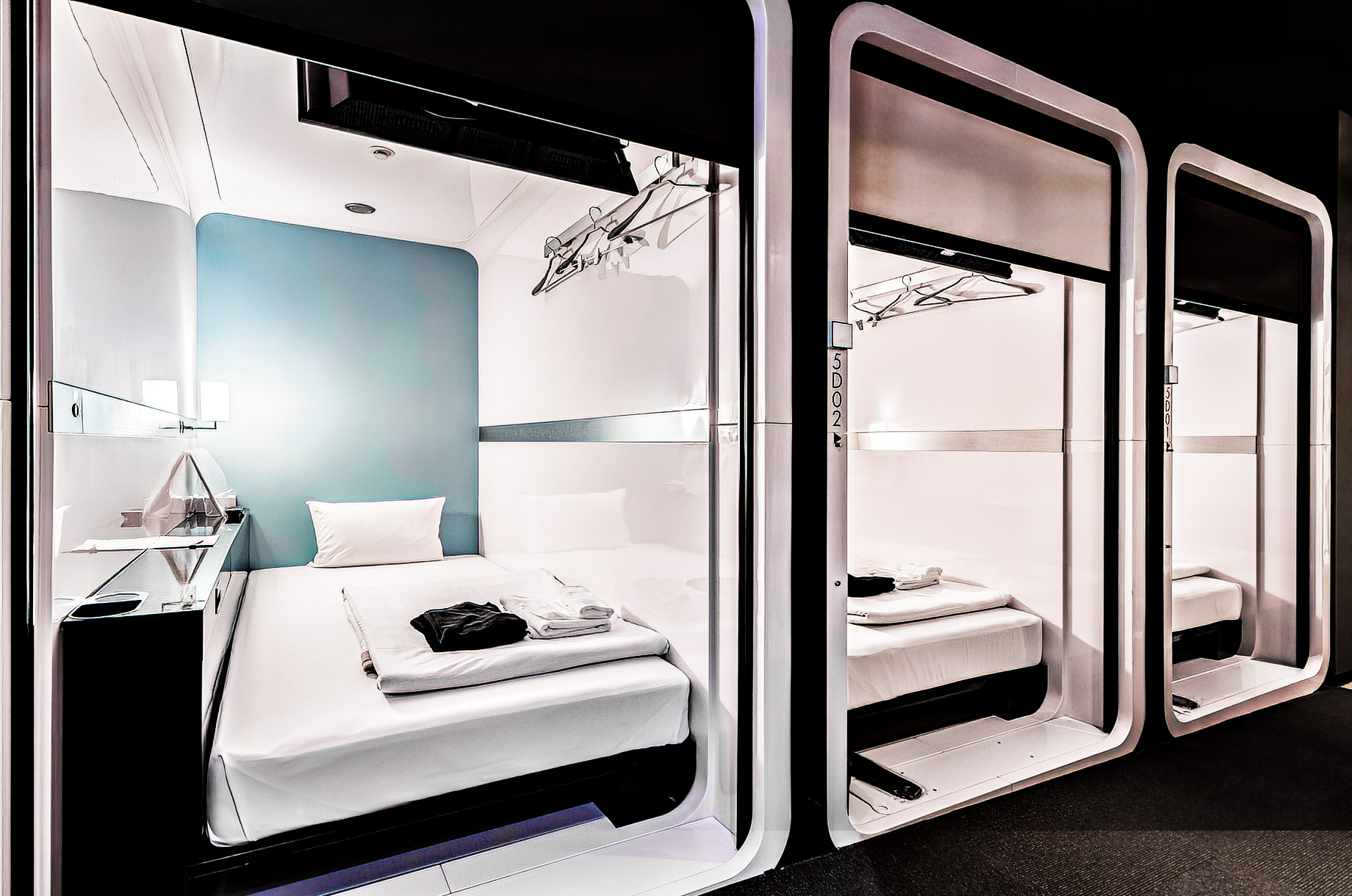 Modern Capsule Hotel In Japan