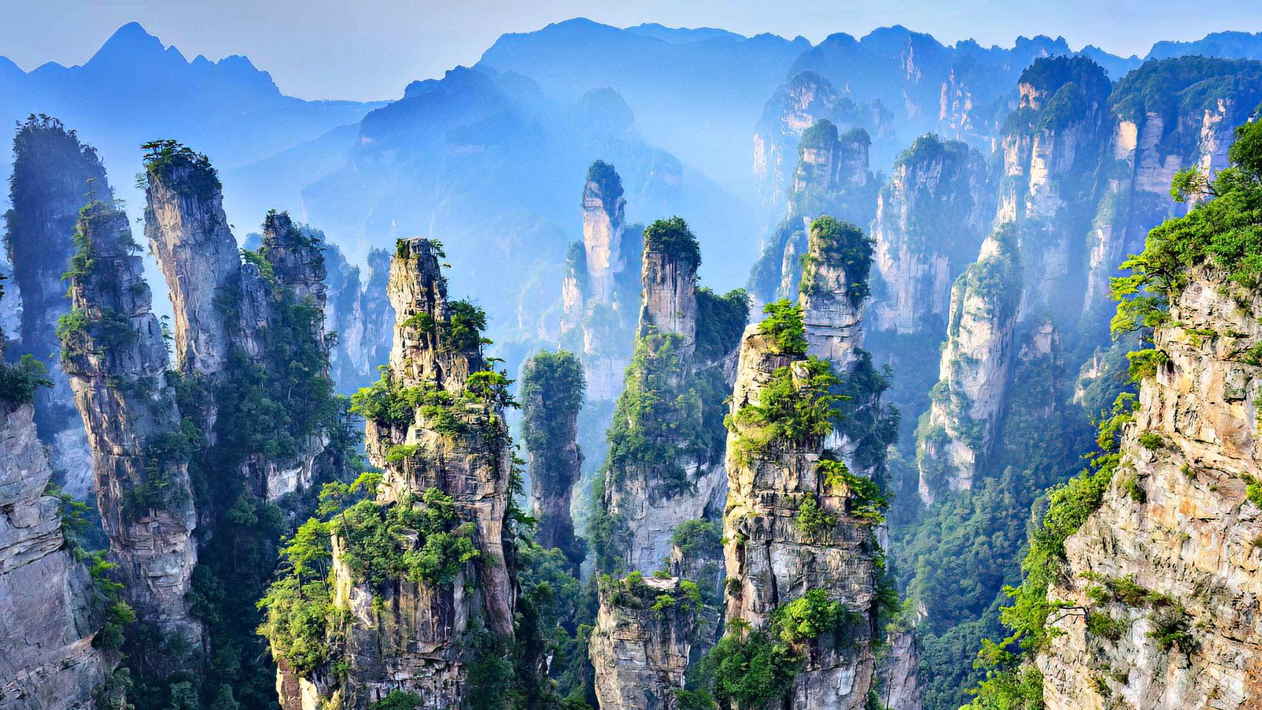 The Fantastical Zhangjiajie National Forest Park In Hunan Province, China
