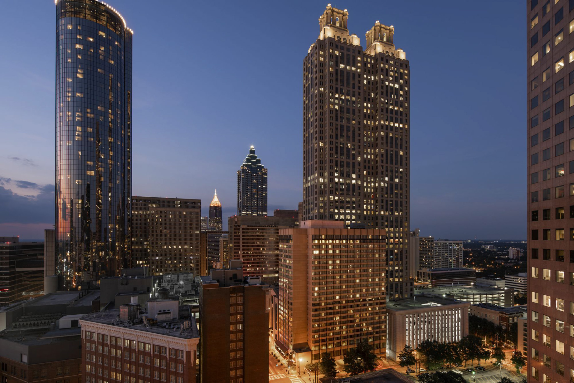 The Ritz-Carlton, Atlanta Hotel – Atlanta, GA, USA – Exterior Dusk View