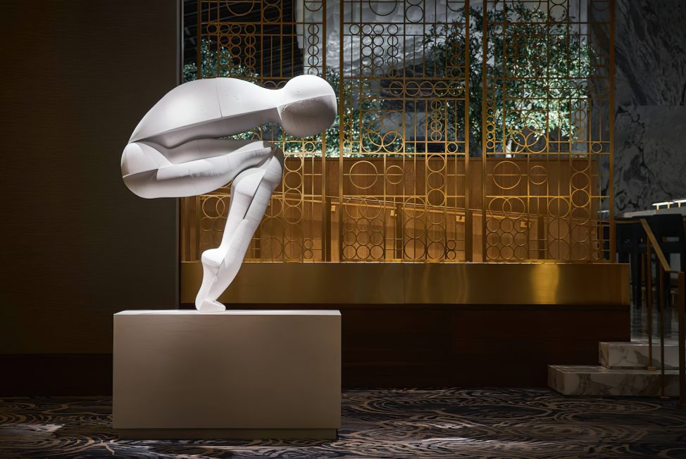 The Ritz-Carlton, Chicago Hotel - Chicago, IL, USA - Lobby Art Perception #1 by Swiss-American Sculptor Roger Reutimann