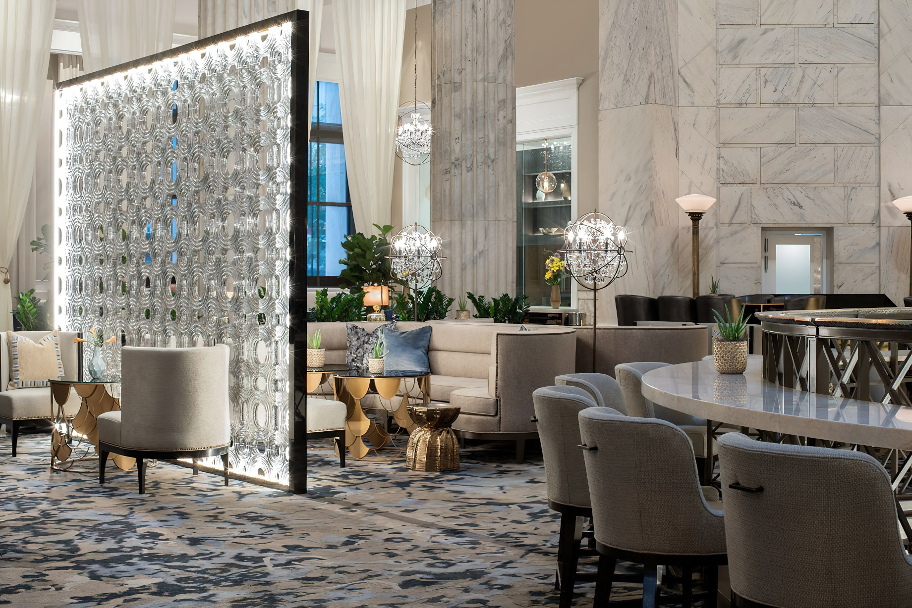 The Ritz-Carlton, Philadelphia Hotel – Philadelphia, PA, USA – Aqimero Restaurant Seating