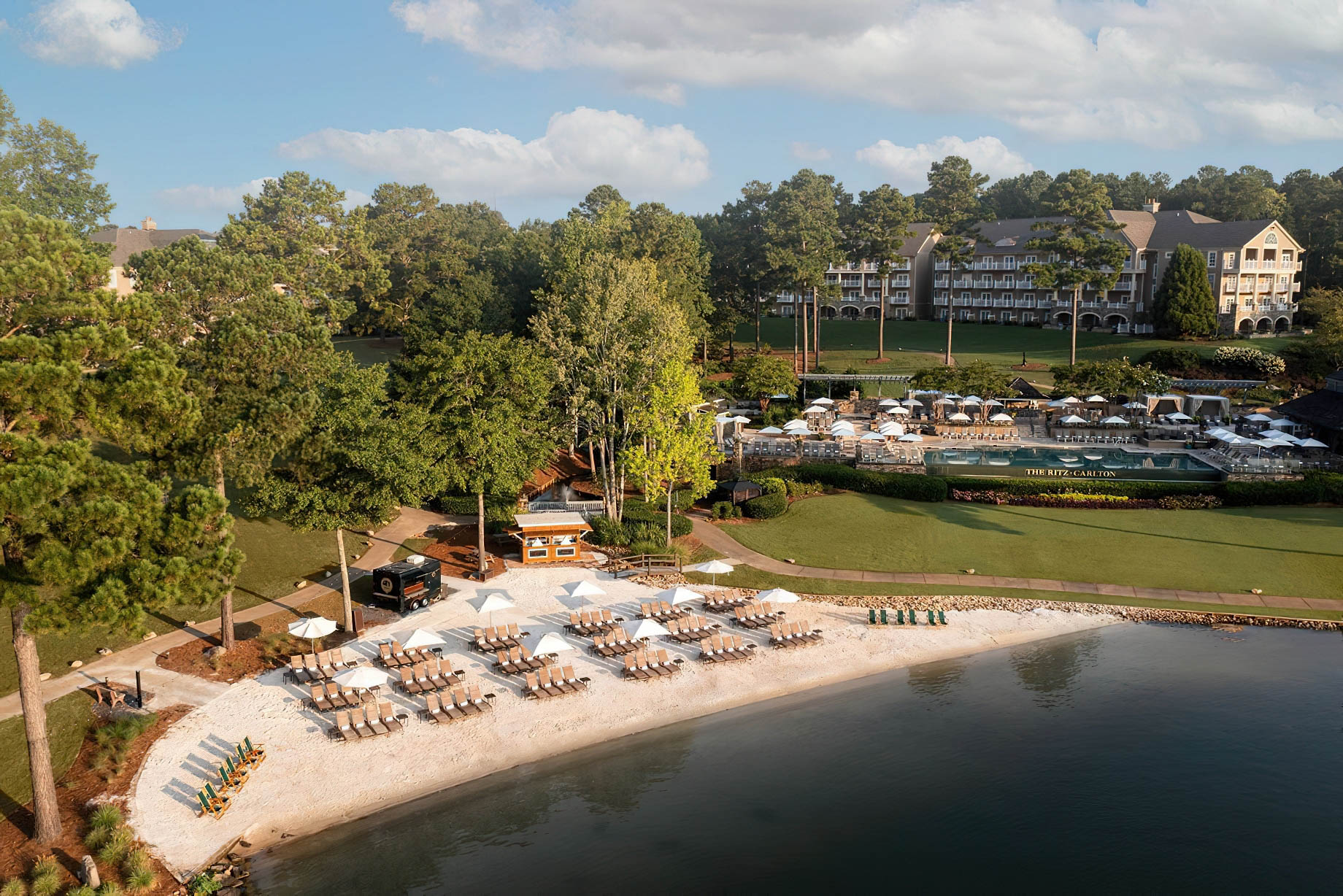 The Ritz-Carlton Reynolds, Lake Oconee Resort – Greensboro, GA, USA – Beach Aerial View
