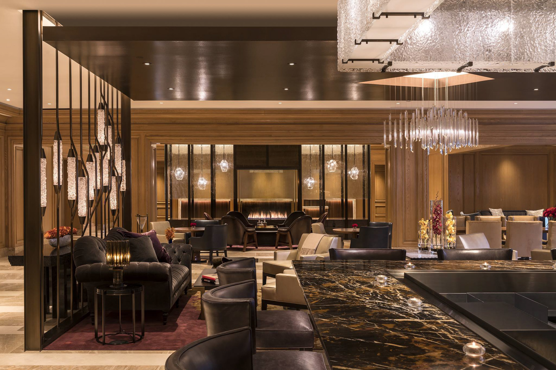 The Ritz-Carlton, Cleveland Hotel – Clevelend, OH, USA – Turn Bar + Kitchen Interior Seating