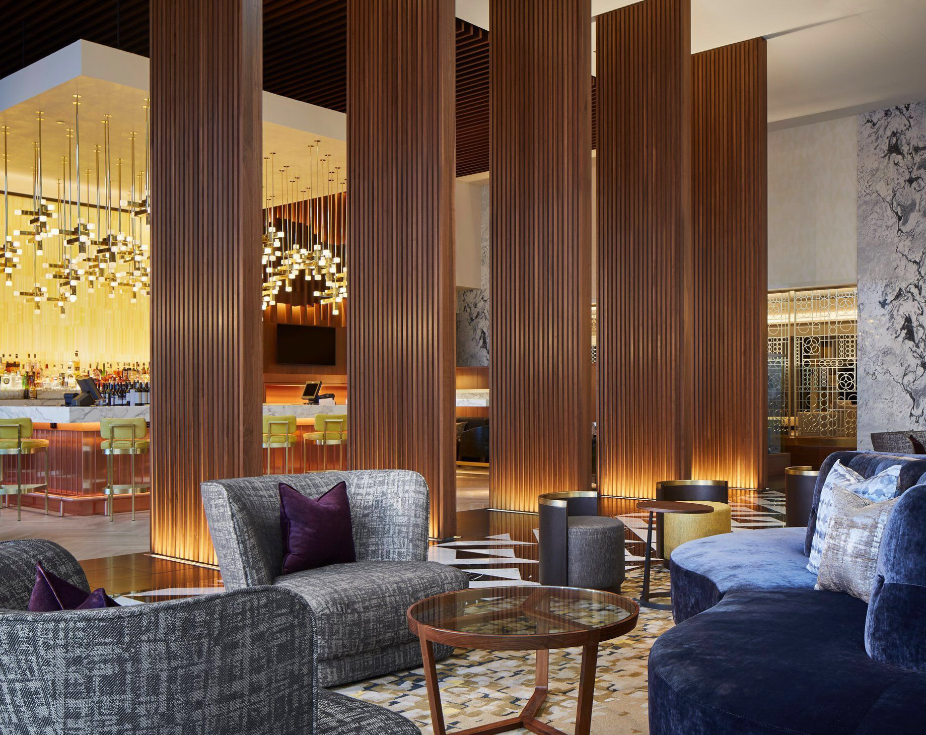 The Ritz-Carlton, Chicago Hotel – Chicago, IL, USA – Lobby Torali Bar Seating