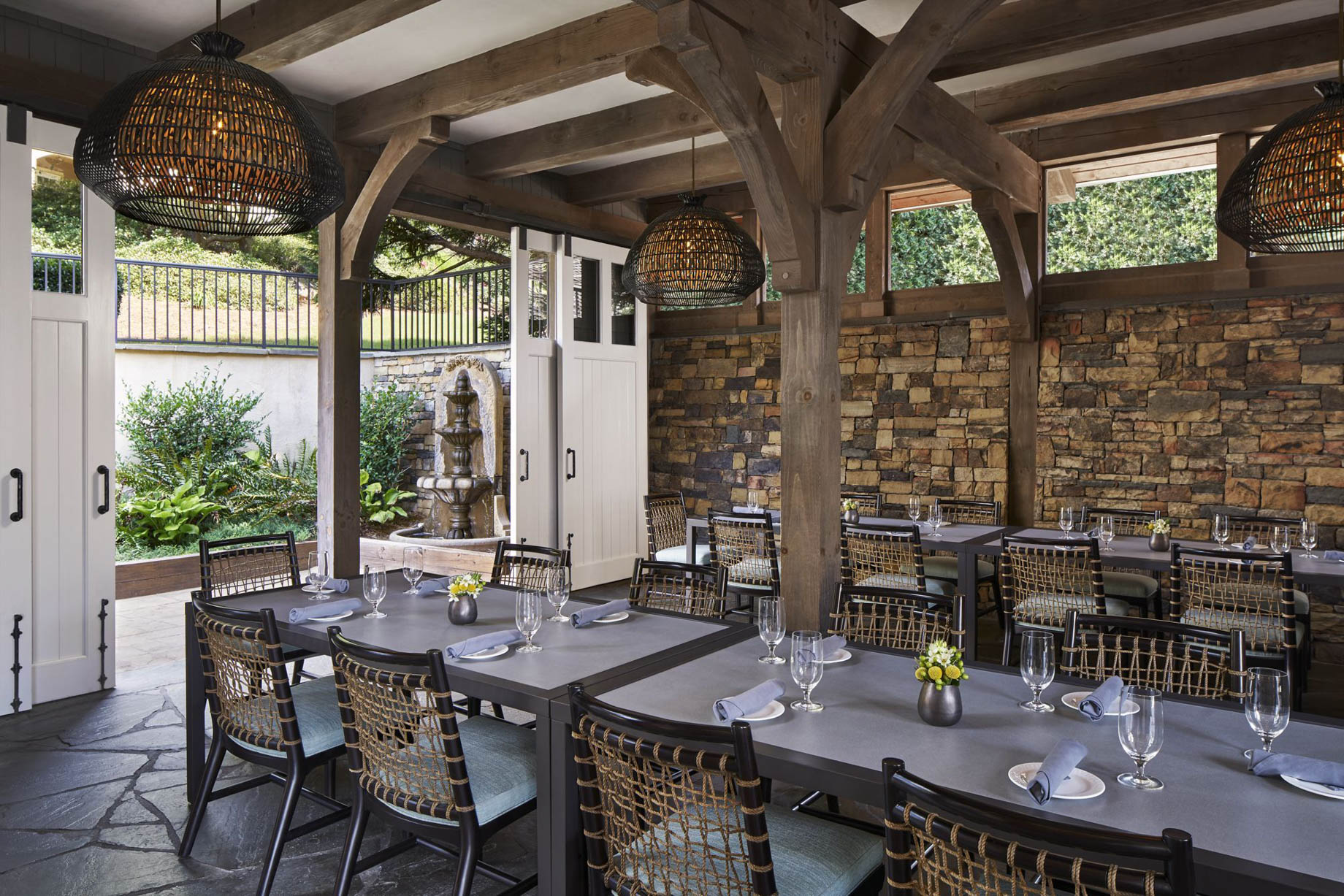 The Ritz-Carlton Reynolds, Lake Oconee Resort – Greensboro, GA, USA – Gaby’s by the Lake Restaurant Tables