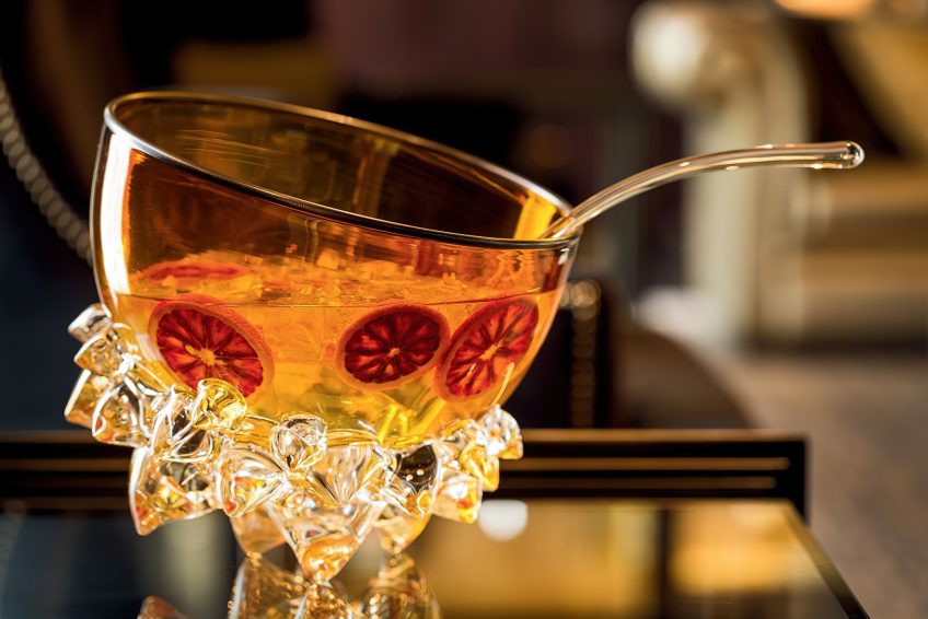The Ritz-Carlton, Charlotte Hotel - Charlotte, NC, USA - The Punch Room Speakeasy Lounge Punch Bowl