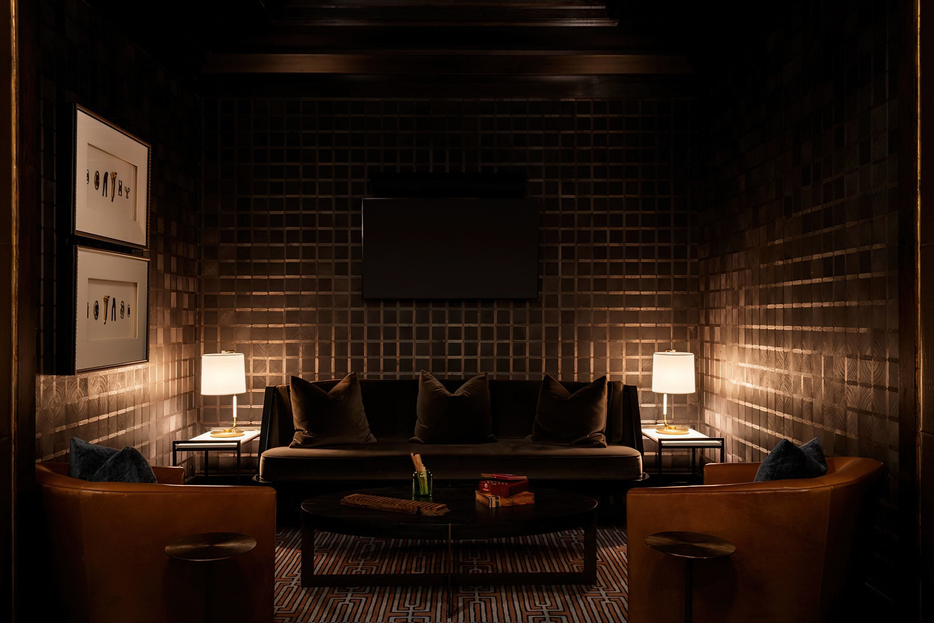 The Ritz-Carlton, St. Louis Hotel – St. Louis, MO, USA – The Cigar Club Lounge Seating