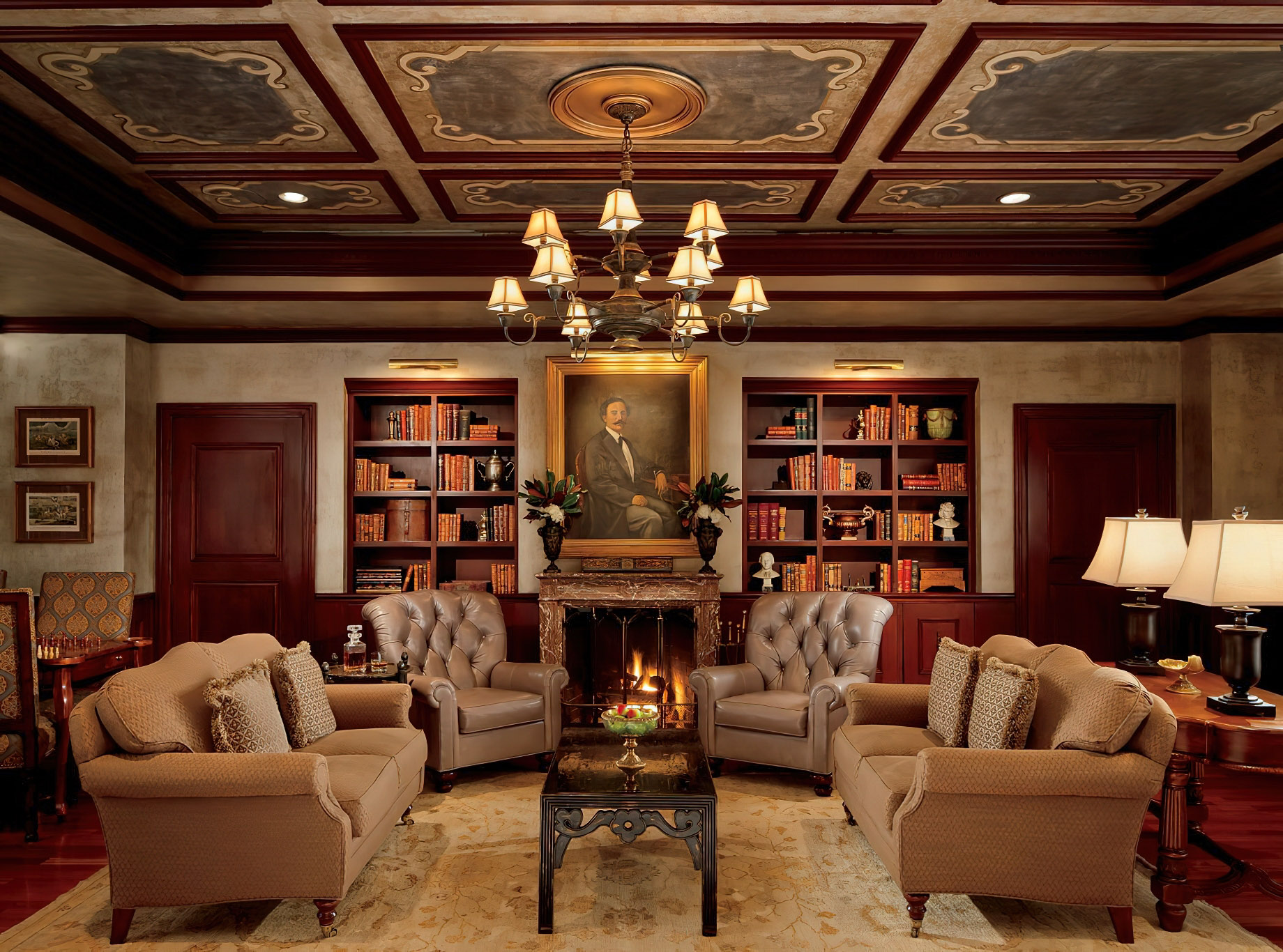 The Ritz-Carlton, New Orleans Hotel – New Orleans, LA, USA – Library Lounge