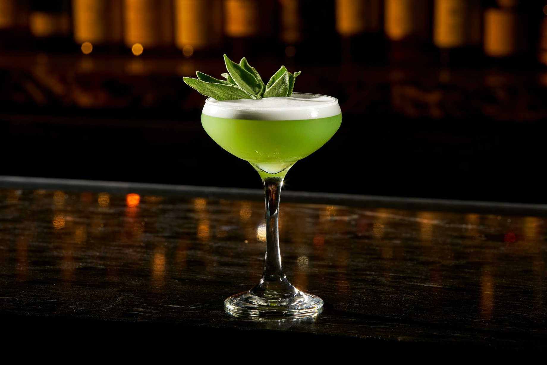 The Ritz-Carlton, Cleveland Hotel – Clevelend, OH, USA – TURN Bar + Kitchen Green Cocktail