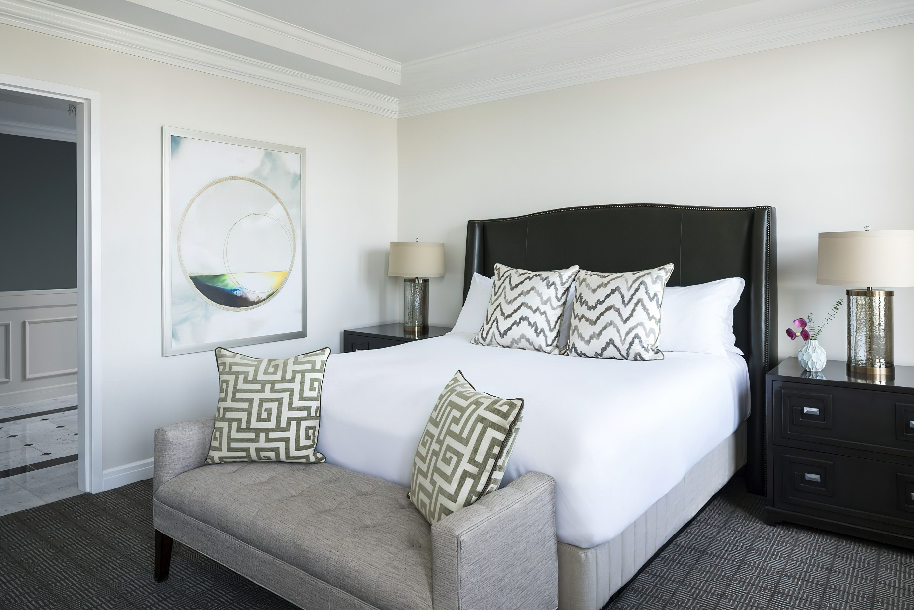 The Ritz-Carlton, Philadelphia Hotel – Philadelphia, PA, USA – Ritz-Carlton Suite Bedroom