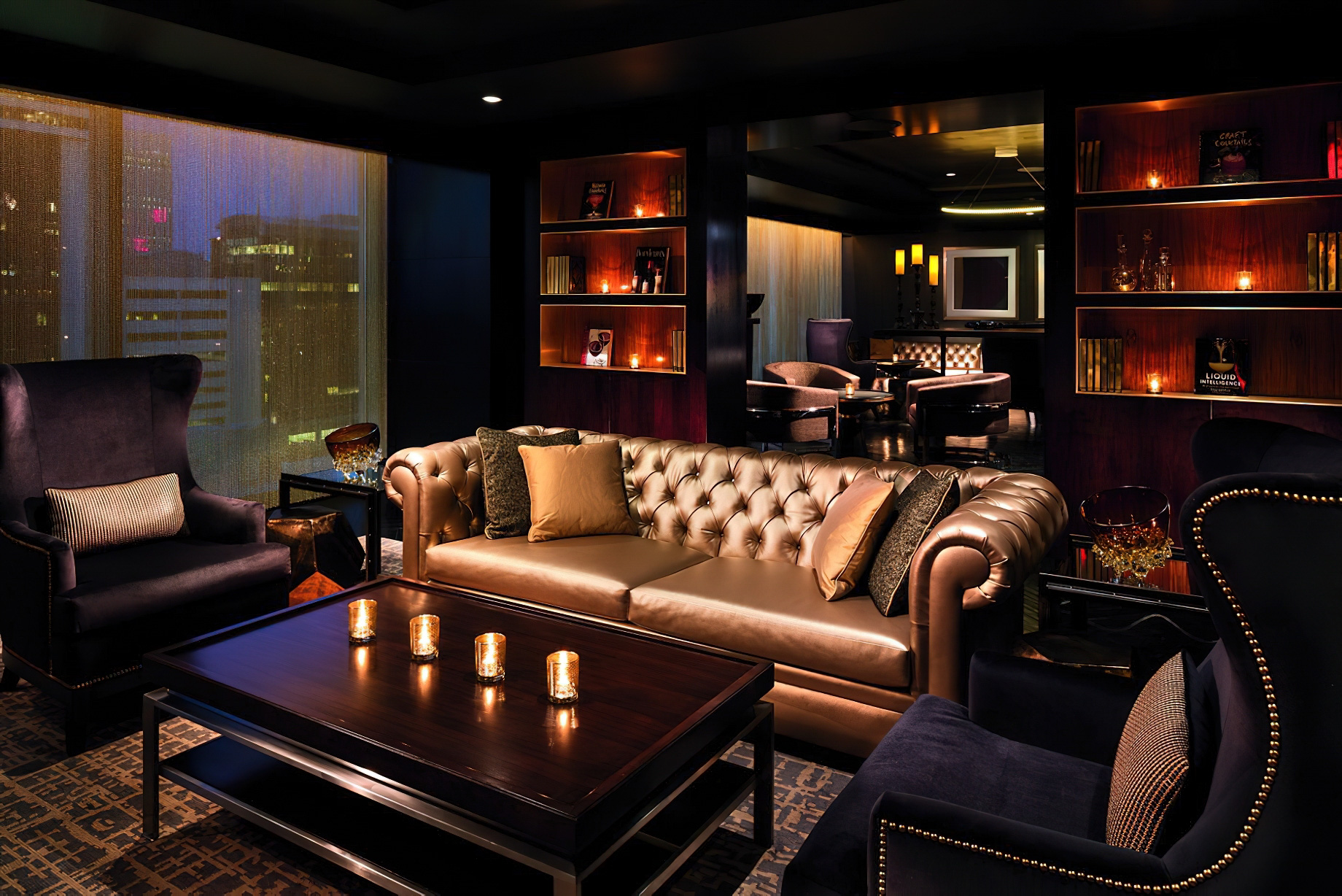 The Ritz-Carlton, Charlotte Hotel – Charlotte, NC, USA – The Punch Room Speakeasy Lounge Interior
