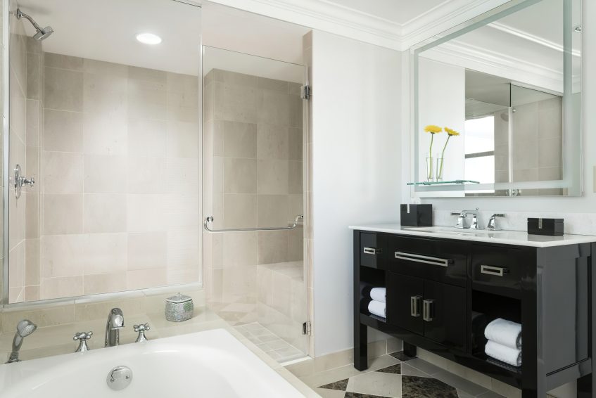 The Ritz-Carlton, Philadelphia Hotel - Philadelphia, PA, USA - Ritz-Carlton Suite Bathroom Vanity
