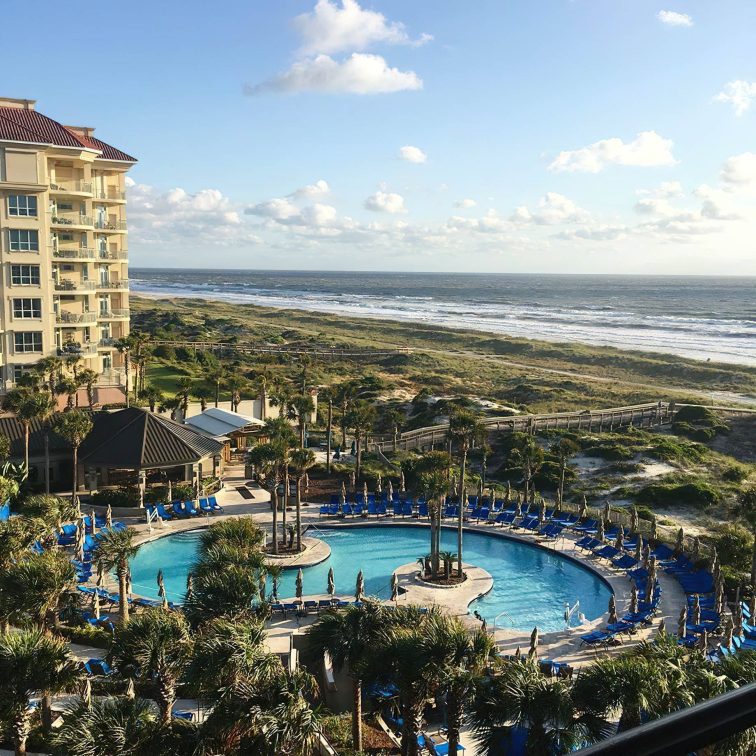 The Ritz-Carlton, Amelia Island Resort - Fernandina Beach, FL, USA - Exterior Pool Aerial Beach View