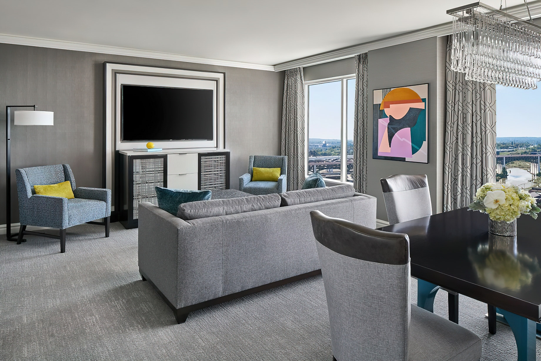 The Ritz-Carlton, Cleveland Hotel – Clevelend, OH, USA – Junior Presidential Suite Living Area