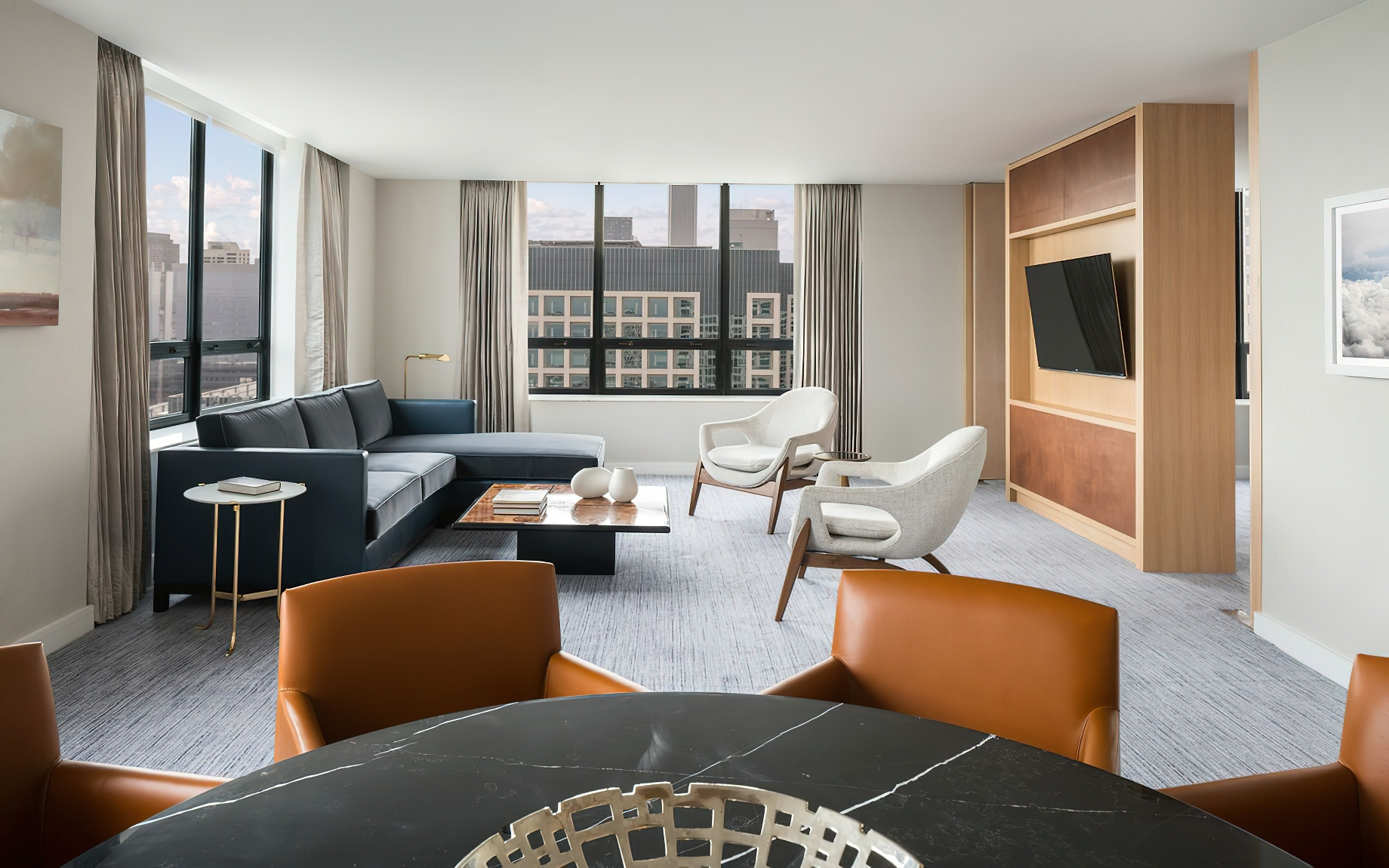 The Ritz-Carlton, Chicago Hotel – Chicago, IL, USA – Navy Pier Two Bedroom Suite Living Area