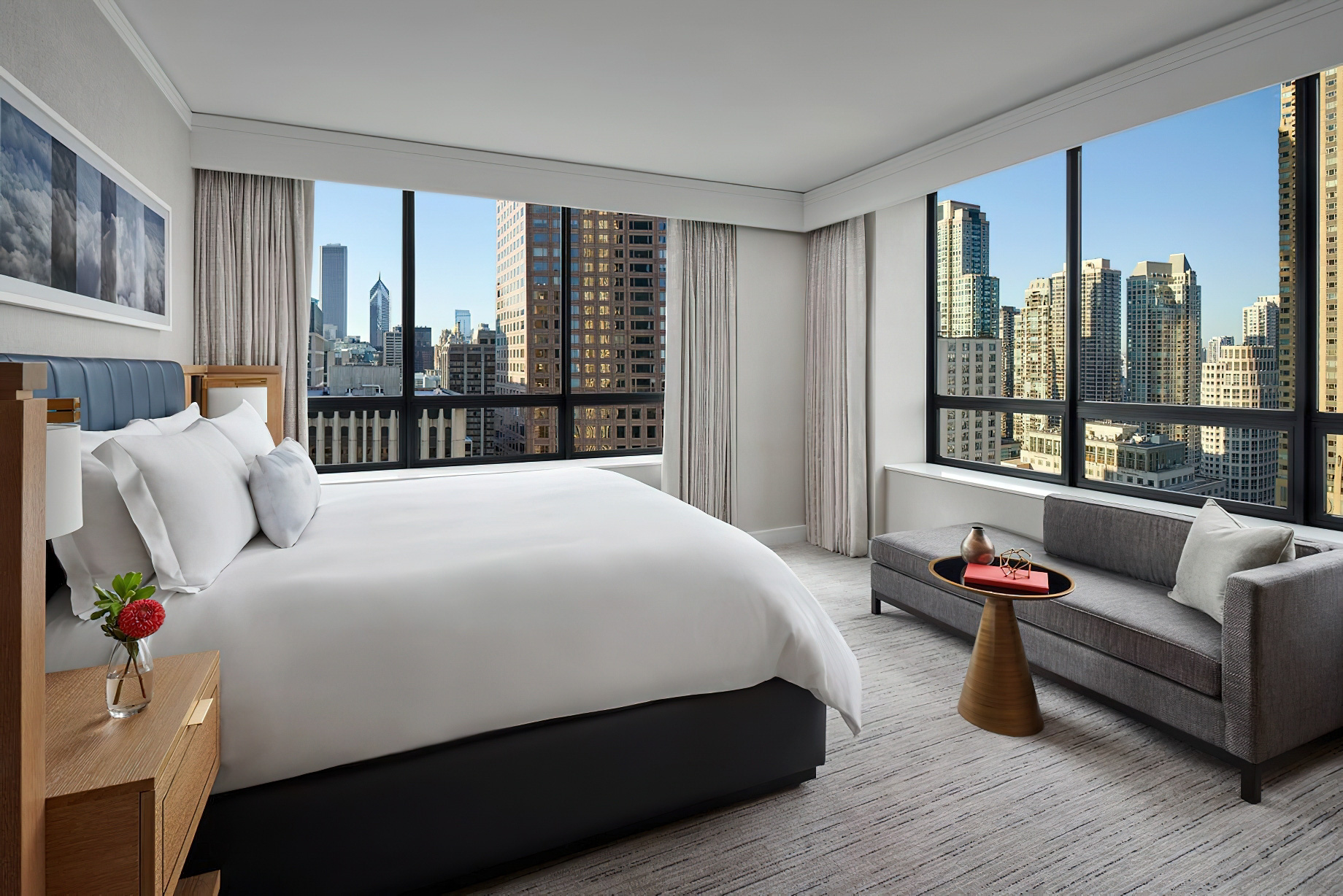 The Ritz-Carlton, Chicago Hotel – Chicago, IL, USA – Magnificent Mile Suite Bedroom
