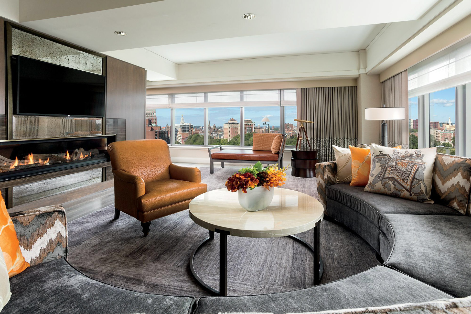 The Ritz-Carlton, Boston Hotel – Boston, MA, USA – Presidential Suite Living Room